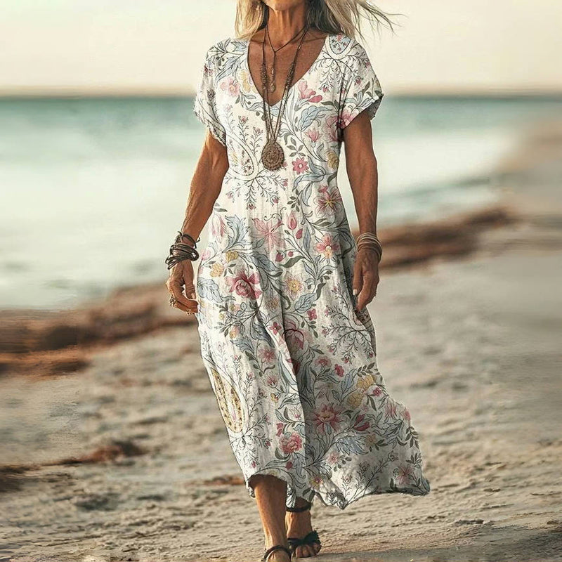 Lilian | Robe Vintage Avec Motif Floral