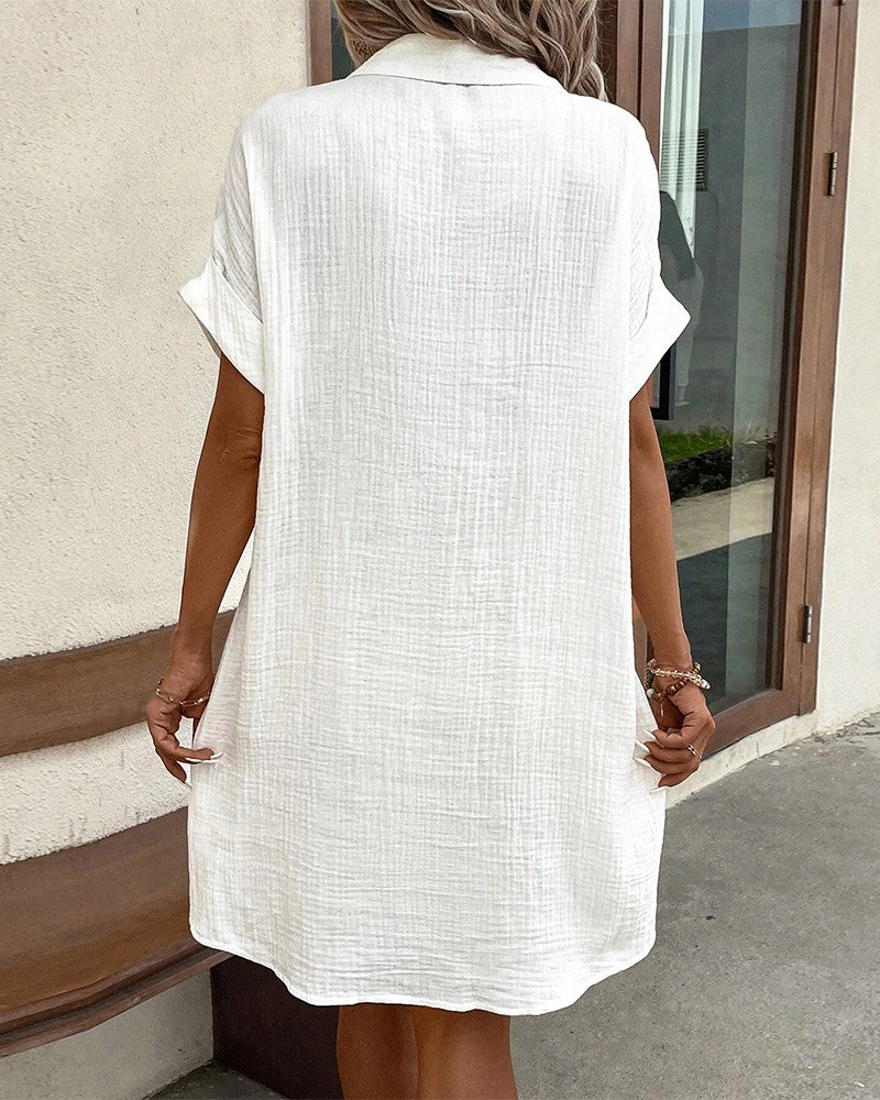 Nuvola | Robe blouse en lin