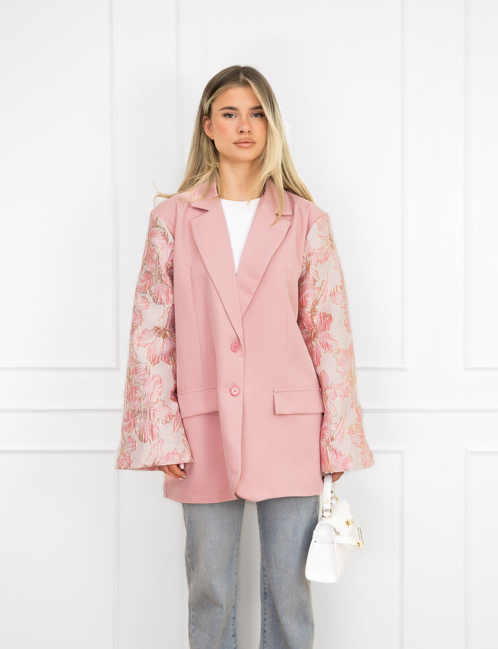 Mendy | Blazer Oversize à Manches Florales