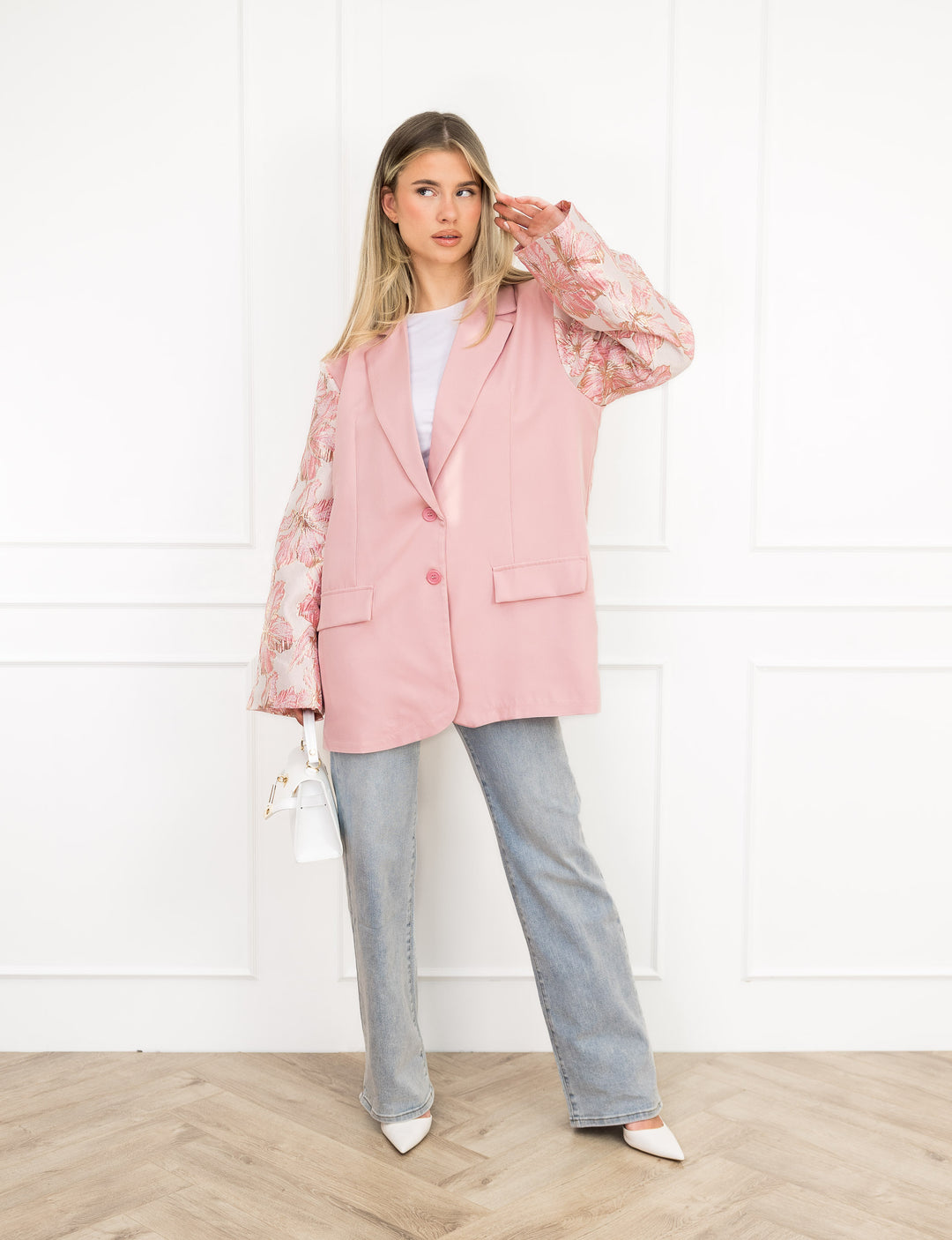 Mendy | Blazer Oversize à Manches Florales