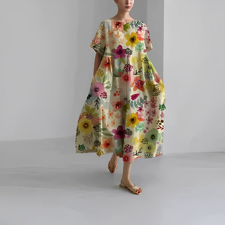 Amelia | Robe bohème à fleurs