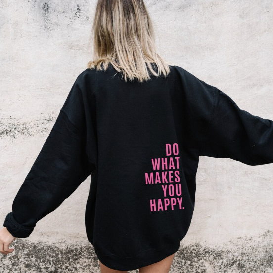 Happiness | Sweat à Capuche Oversize