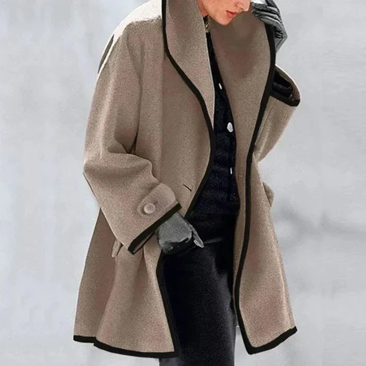 Synthie | Manteau Long à Col Châle