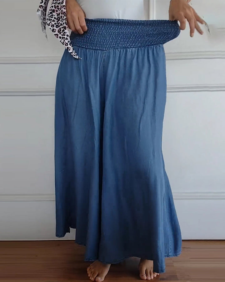 Simone | Pantalon large élastiqué