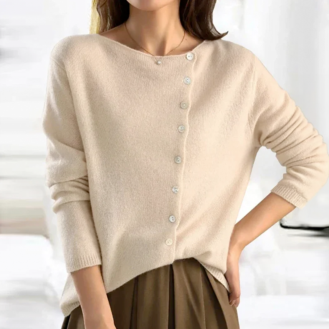 Kara | Cardigan en Tricot Classique Avec Boutons