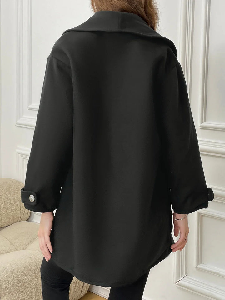 Synthie | Manteau Long à Col Châle