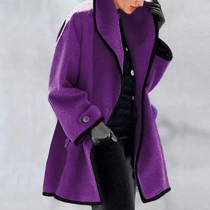 Synthie | Manteau Long à Col Châle